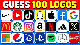 🔥 Guess 100 Logos! | Ultimate Logo Quiz Challenge 🧠🏆