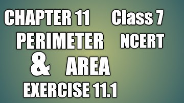 class 7 maths chapter 11 | perimeter and area | ncert | exercise 11.1