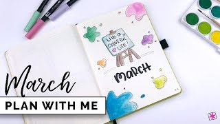 Plan With Me || March 2019 Bullet Journal Setup