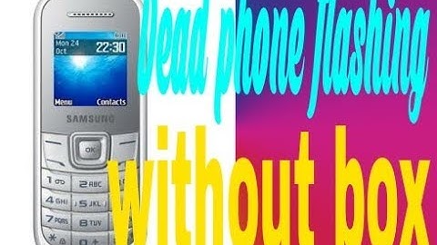 Samsung e1200y Dead phone flash z3x box by Tech Abhi