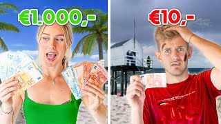 10 VS 1000 EURO IN GOEDKOOPSTE LAND EUROPA