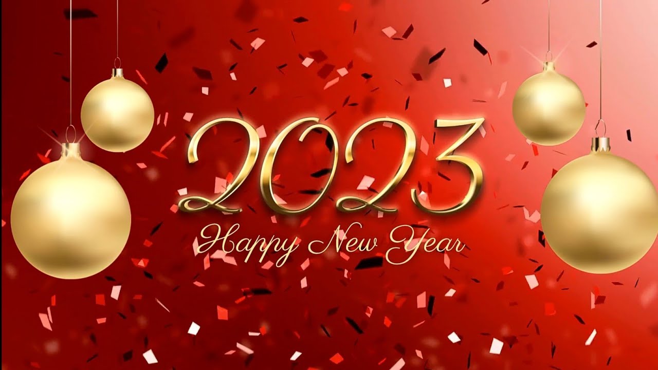 Happy New Year 2023 New Year celebrate with animation 2023 happy