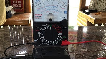 How to measure AC and Dc Voltage by using Analog Multimeter