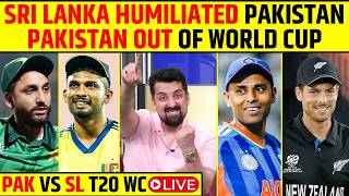 🔴PAKISTAN VS SRI LANKA T20 WC LIVE: CAN PAKISTAN DO MIRACLE VS SL? BABAR AZAM DEOPPED #pakvssl