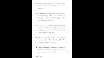 MCFT - 003 June 2022 Question Paper