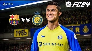 EA FC 24 | AL NASSR VS FC BARCELONA | 4K 60 HDR | FULL GAMEPLAY (PS5)