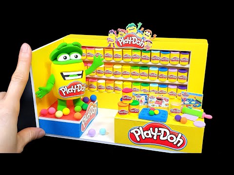 DIY Miniature Realistic <strong>Play</strong>-Doh <strong>Board</strong> shop # - How to make <strong>Play</strong>-Doh shop , Figure~｜플레이도우 가게 만들기