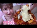 【大食い】山盛り甘辛やみつきチキン【もえあず】