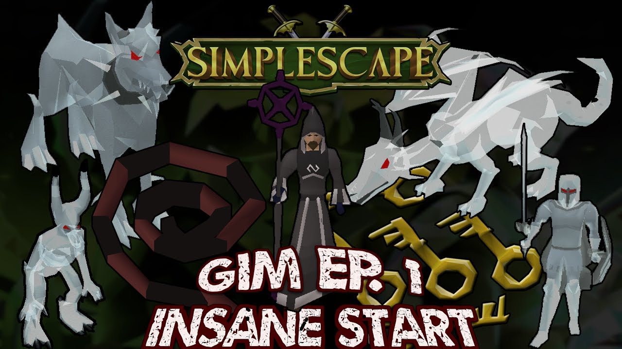 INSANE START ON THE ACCOUNT | GIM EP 1. | SIMPLESCAPE RSPS + $10 BOND GIVEAWAY