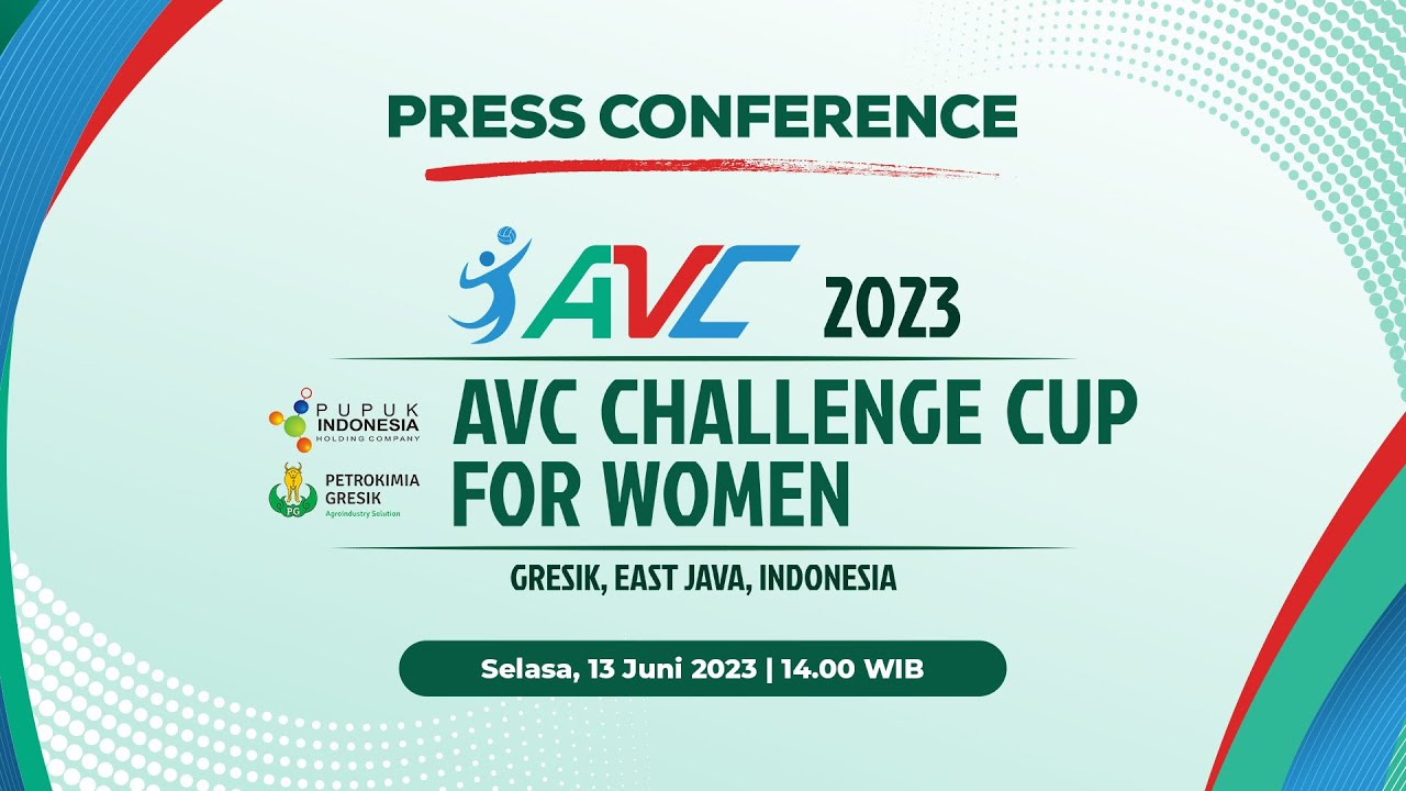 Press Conference AVC Challenge Cup for Women 2023 Moji YouTube