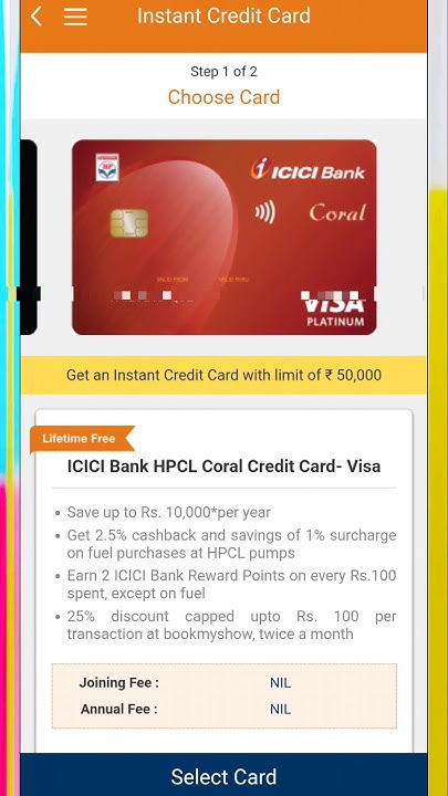 ICICI Bank HPCL Coral credit card lifetime free #rupaycreditcard YouTube ICICI Bank HPCL Coral credit card lifetime free #rupaycreditcard YouTube
