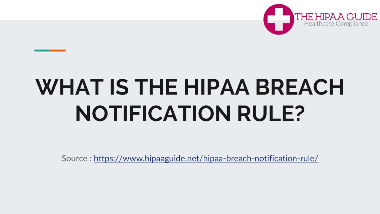 hipaa breach notification rule hipaa breach notification rule