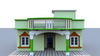 2 Bedroom House Plan for village, Simple Village House Plan, Low Budget Home Design