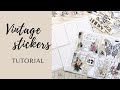 How to make vintage stickers  junk journal joy shorts