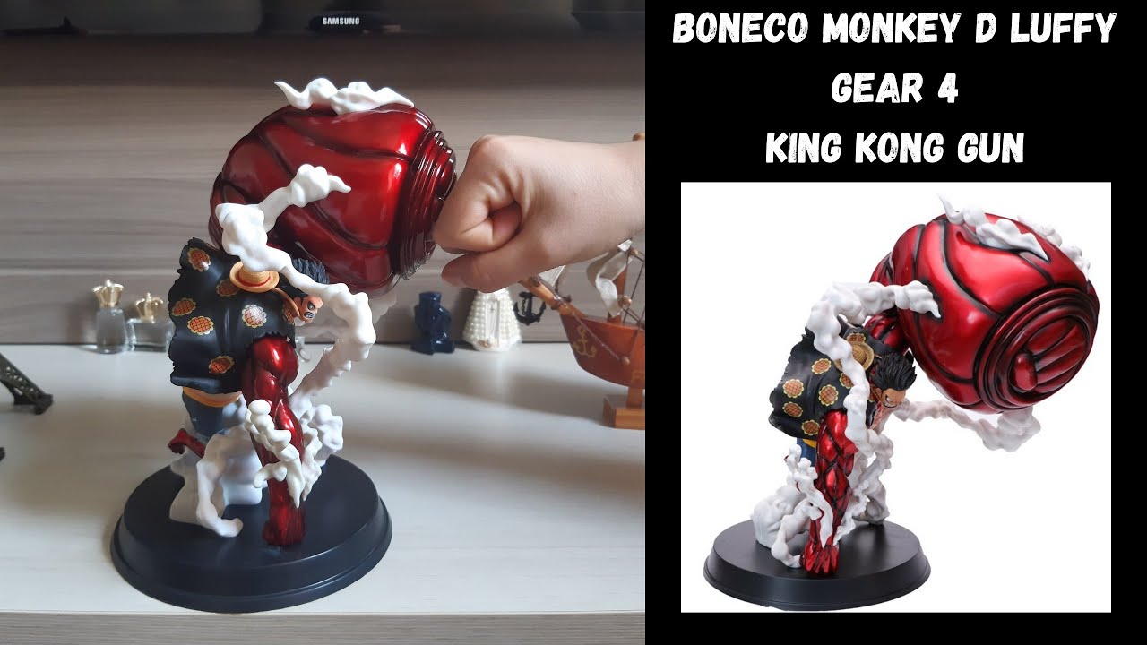 Monkey D Luffy Gear 4 King Kong Gun Boneco Action Figure Youtube