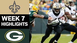 Saints vs. Packers | NFL Week 7 Game Highlights