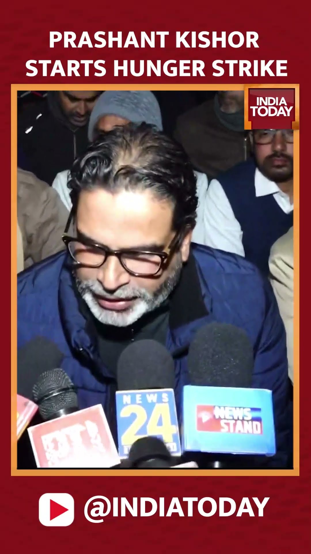 Prashant Kishor Begins Hunger Strike For BPSC Students In Bihar's Patna #shorts #prashantkishor