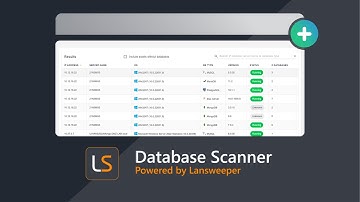 Database Scanner -  Powered by Lansweeper