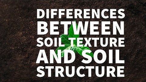 10 DIFFERENCES BETWEEN SOIL TEXTURE AND SOIL STRUCTURE