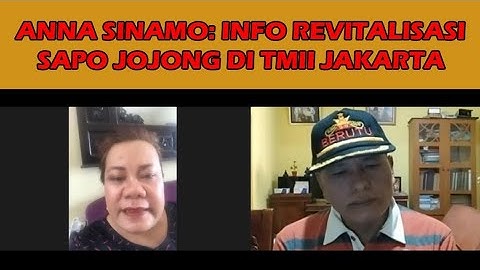 ANNA SINAMO: SEPUTAR TENTANG REVITALISASI SAPO JOJONG PAKPAK DI TMII JAKARTA