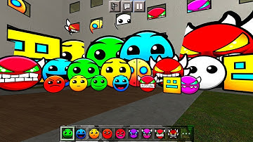 Lobotomy and Munci Nextbots  Geometry Dash Difficulty Faces  MCPE and Gmod Liminal hotel