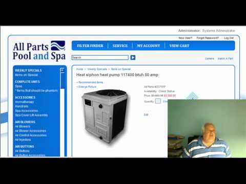 pedicure spa jet parts Heat siphon pool and spa heat pump Z575HP.mp4