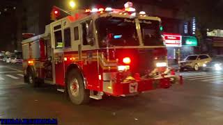 FDNY RESPONDING COMPILATION 118 FULL OF BLAZING SIRENS & LOUD AIR HORNS THROUGHOUT NEW YORK CITY.