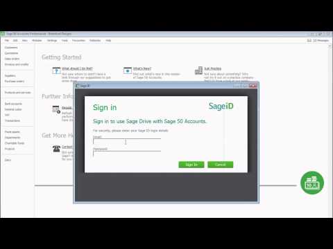 Sage 50 - Sage Drive Setup (must be logged in as a Manager)