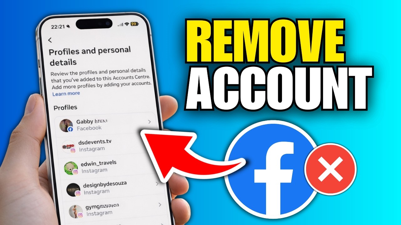 How To Remove Connected Account On Facebook - YouTube