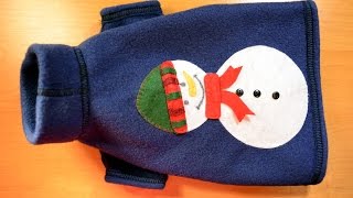 Новогодний жилет для русского тоя handmade Новогодний жилет для русского тоя handmade