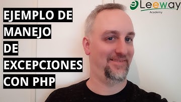Ejemplo de manejo de excepciones con PHP