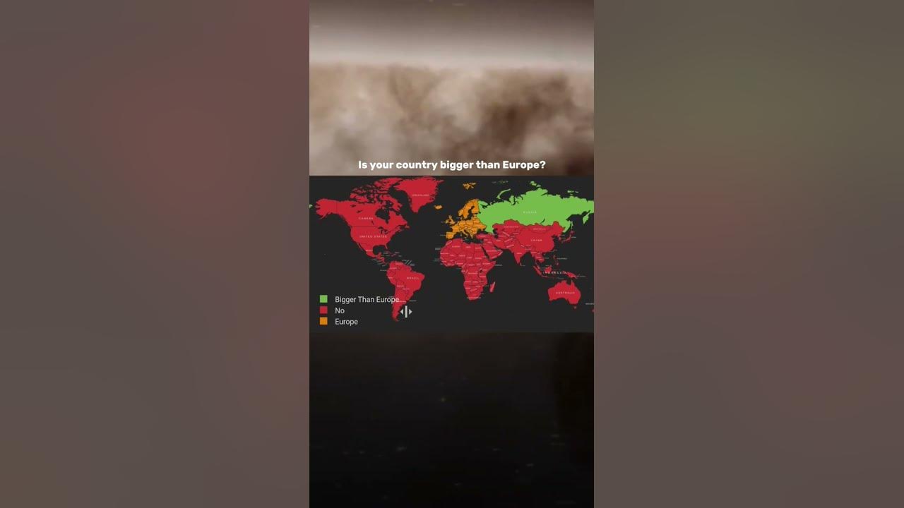 Is Your Country Bigger Than Europe?geographyspace YouTube