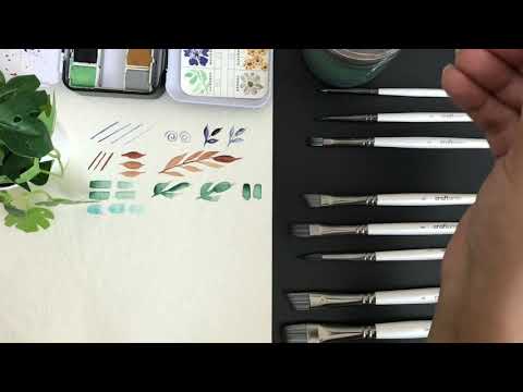 Craftamo Watercolor Brushes - AIR Edition - YouTube