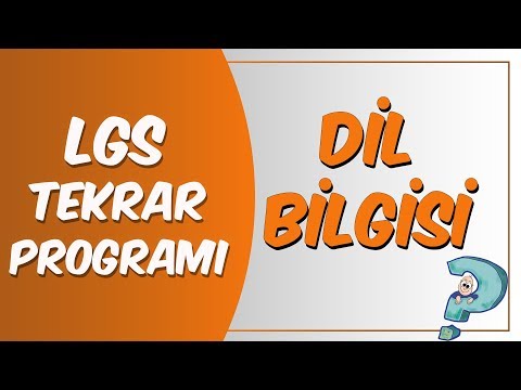 LGS Tekrar Programı Türkçe | Dil Bilgisi