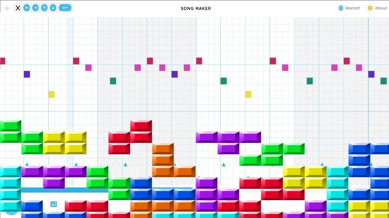 Tetris But I Played It On Google Chrome Music Lab Youtube - roblox tetris theme