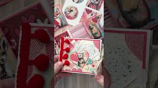 Mini Valentine Book Using Little Bags #papercrafting #diy #valentinecraft #paperart r @AmandaJaneCraft