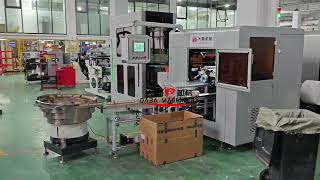 DABA Glueless Automatic 4 Spindles Turret Rewinder with Blank Rotary Die Cutting Machine