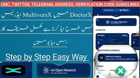 Bind withdrawal address in Doctor x App| How to add MultiversX address in Doctorx Airdrop | DoctorX