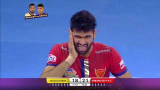 Dabang Delhi KC vs Telugu Titans | Pro Kabaddi Highlights 2019 | PKL 2019 | Match 94 | 16 September