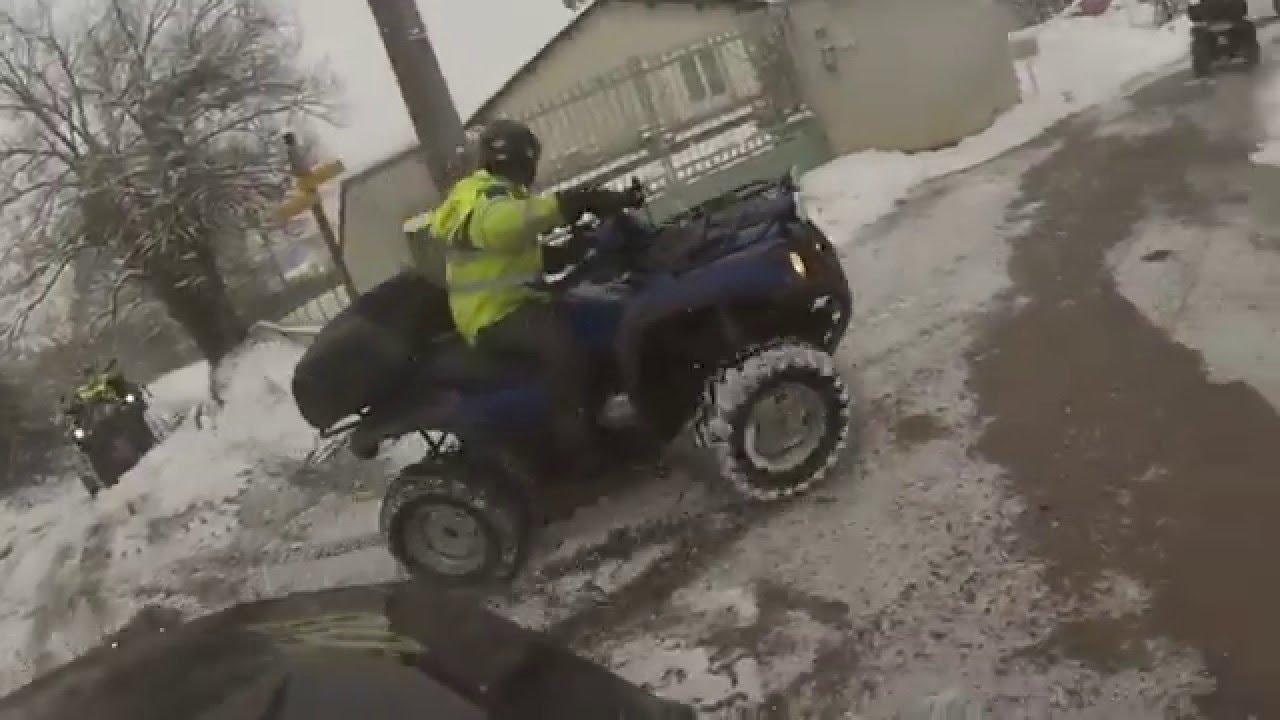 Rando quad dans la neige 17/01/16 YouTube