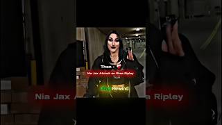 Nia Jax Attack Then Rhea Ripley Revenge Now 😈#shorts