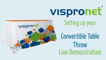 Convertible Table Cover Throw: How to Setup - [Vispronet]