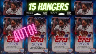 15 Hanger Boxes 🎊 2024 Topps Series 1 ⚾️ Auto + Relic + #/ Parallels!