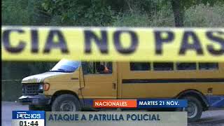 Pandilleros armados atacaron a patrulla policial en Santa Ana Pandilleros armados atacaron a patrulla policial en Santa Ana