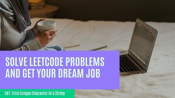 LeetCode Problem 387. First Unique Character in a String #codinglife