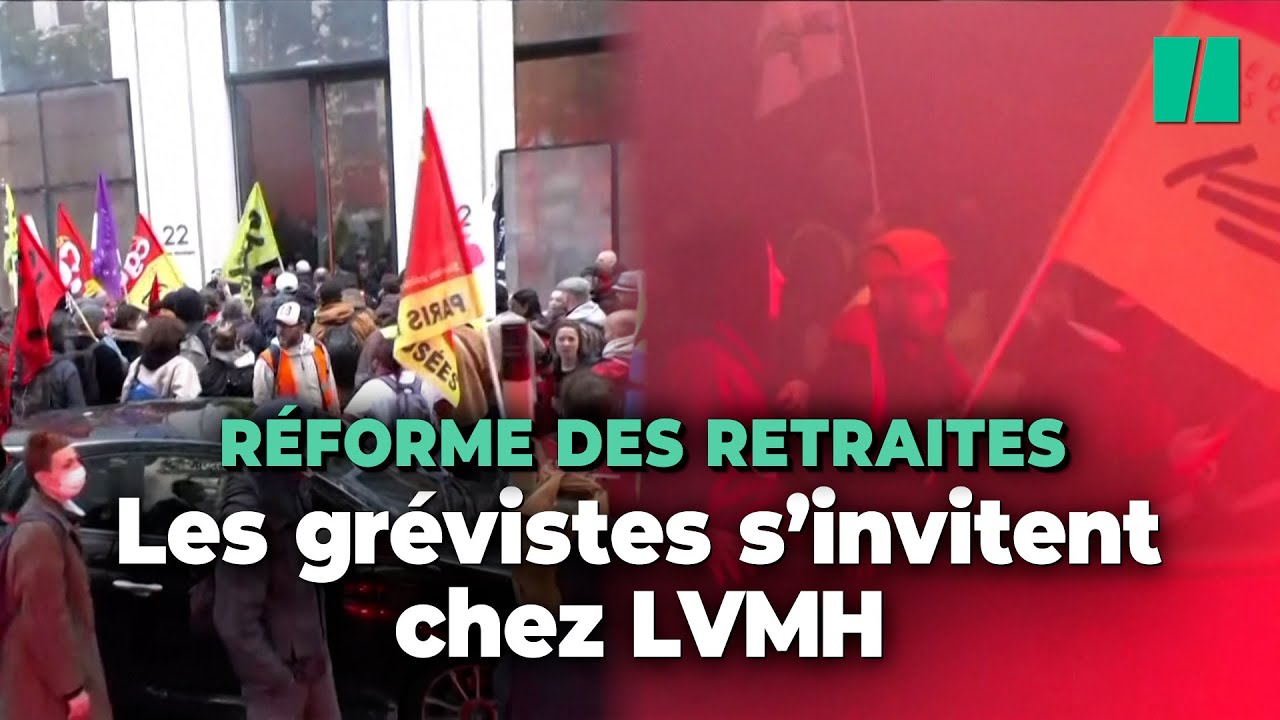 Réforme des retraites : le siège de LVMH à Paris envahi par des  manifestants 