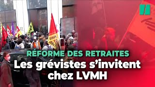 Réforme des retraites : le siège de LVMH à Paris envahi par des manifestants