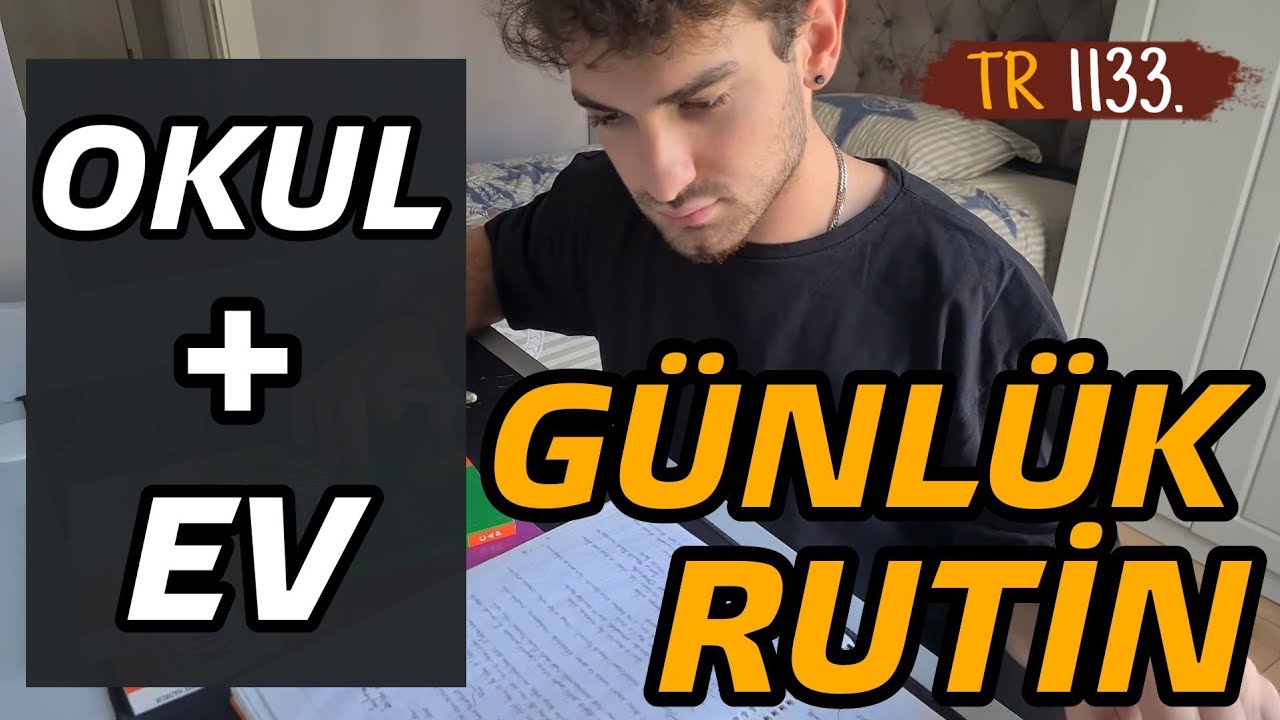 OKULLA BERABER ÇALIŞMA GÜNLÜK RUTİNİM | AKŞAMLARI NE KADAR NASIL ÇALIŞILIR?