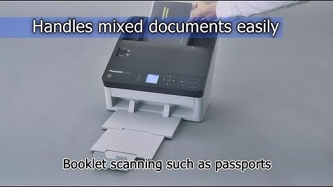 Panasonic Document Scanner: Key Function "Booklet (Passport) Scanning"