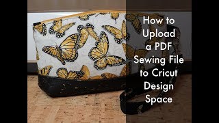 how to upload a pdf sewing pattern to cricut design space on ipad-part one